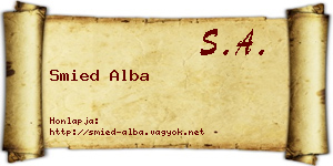 Smied Alba névjegykártya